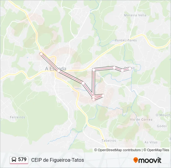 579 Bus Line Map