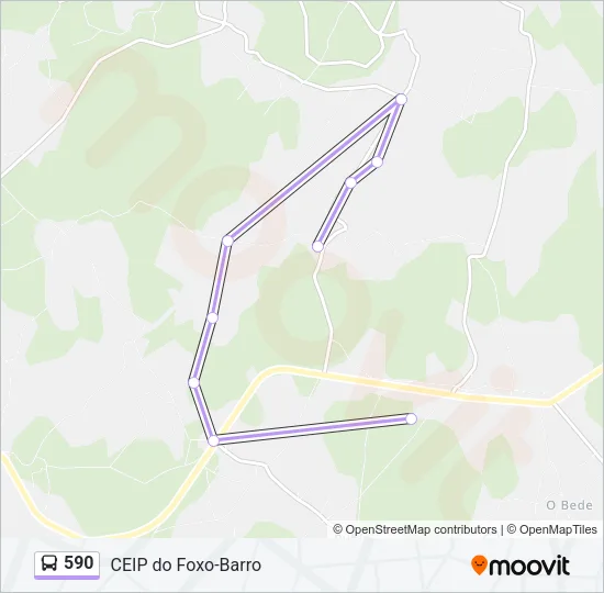 590 Bus Line Map