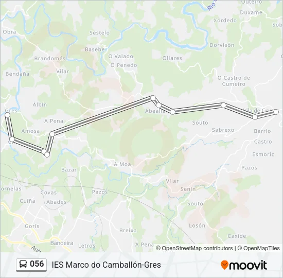 056 Bus Line Map