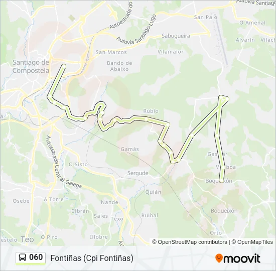060 Bus Line Map