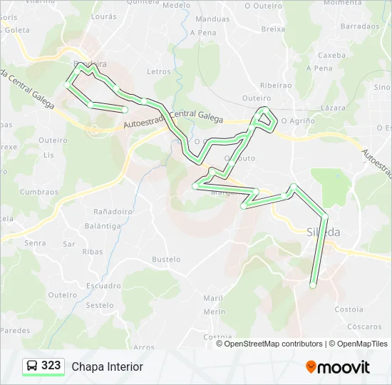 323 Bus Line Map