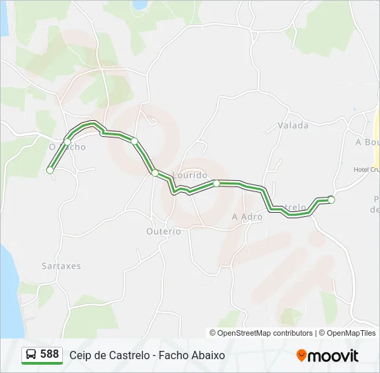 588 Bus Line Map