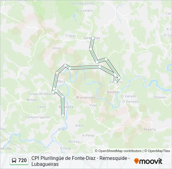 720 Bus Line Map