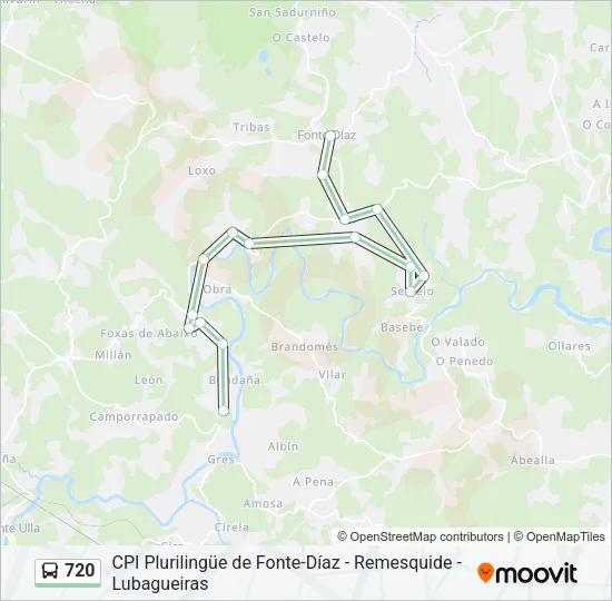 720 Bus Line Map