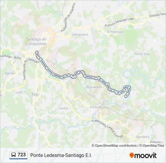 723 Bus Line Map