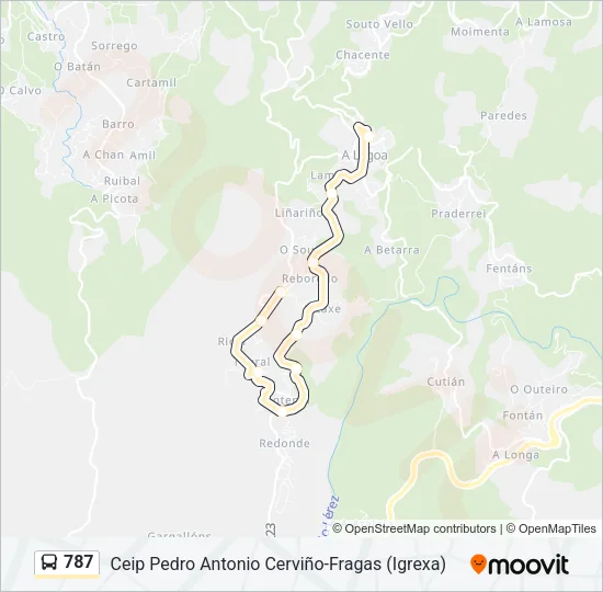 787 Bus Line Map
