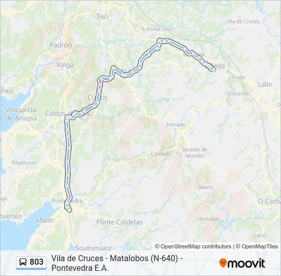 803 Bus Line Map