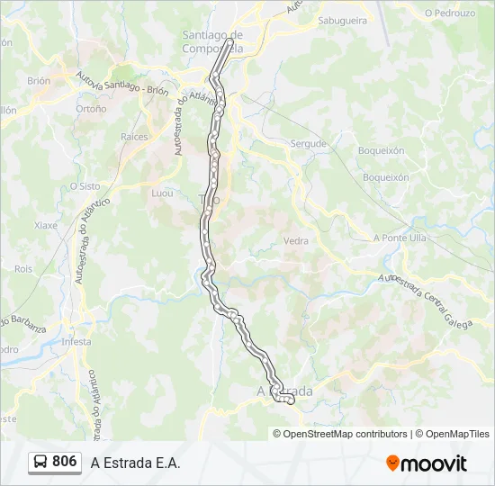 806 Bus Line Map