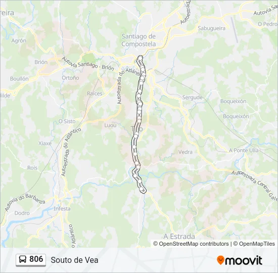 806 Bus Line Map