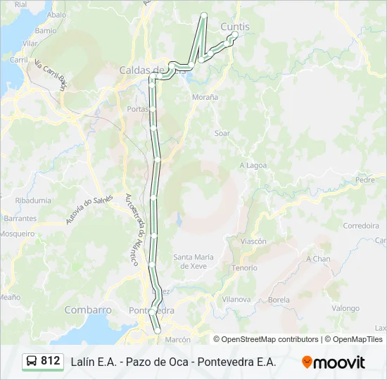812 Bus Line Map