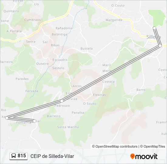 815 Bus Line Map
