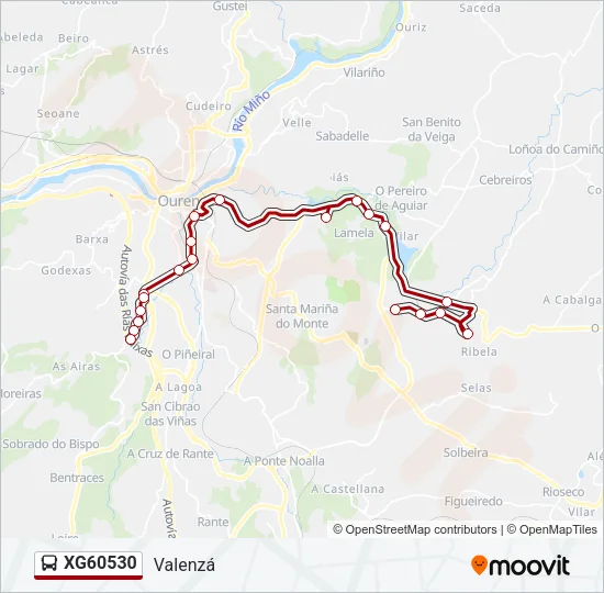 XG60530 Bus Line Map