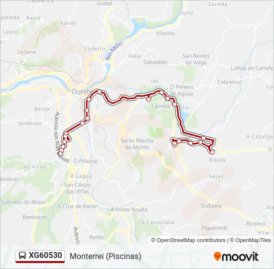 XG60530 Bus Line Map