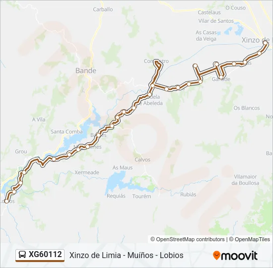 XG60112 Bus Line Map