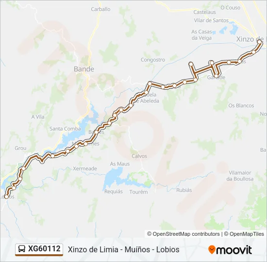 XG60112 Bus Line Map