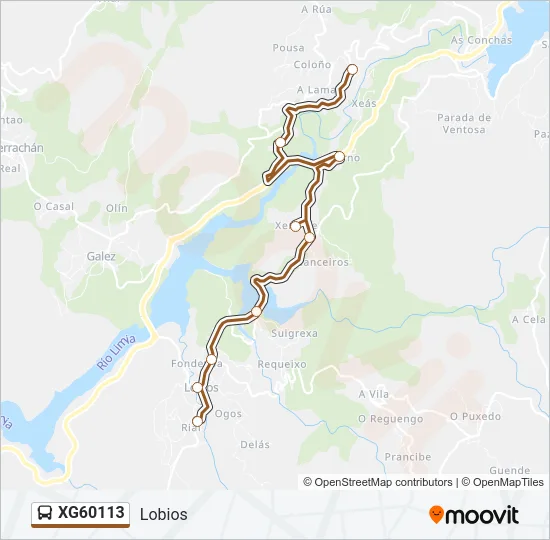 XG60113 Bus Line Map