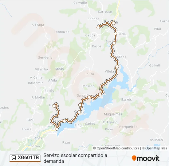 XG601TB Bus Line Map