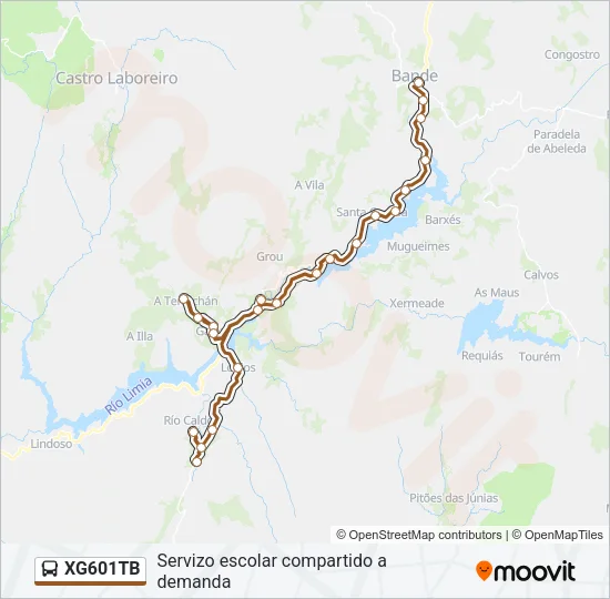 XG601TB Bus Line Map
