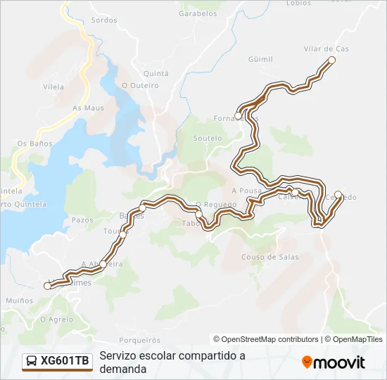 XG601TB Bus Line Map