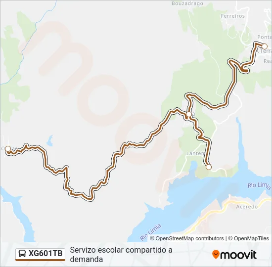 XG601TB Bus Line Map
