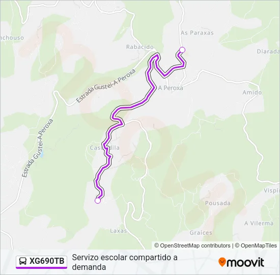 XG690TB Bus Line Map