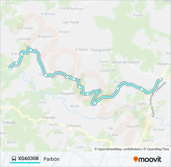 XG60308 Bus Line Map