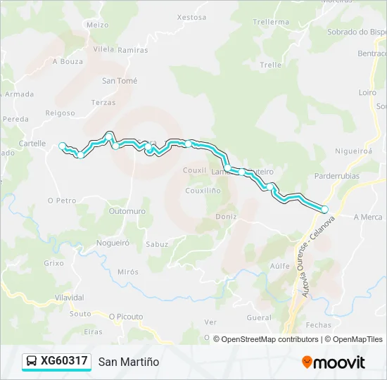 XG60317 Bus Line Map