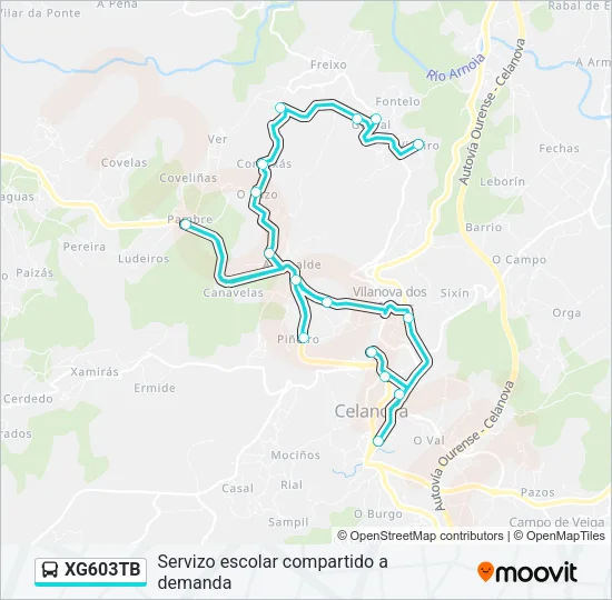 XG603TB Bus Line Map