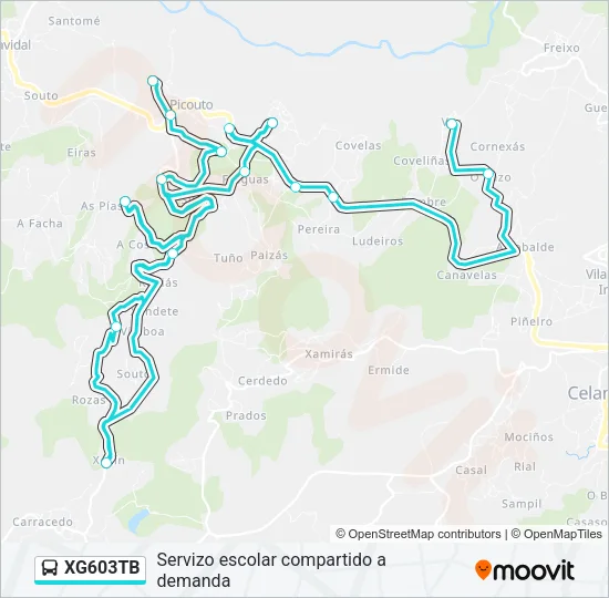 XG603TB Bus Line Map