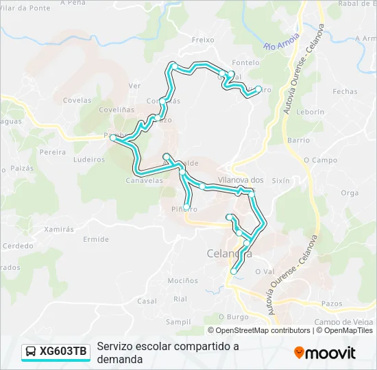 XG603TB Bus Line Map