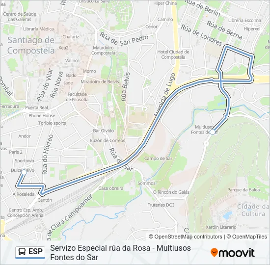 ESP Bus Line Map