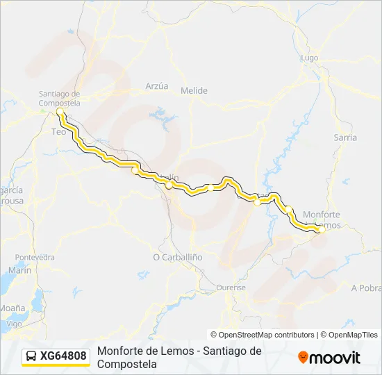 XG64808 Bus Line Map