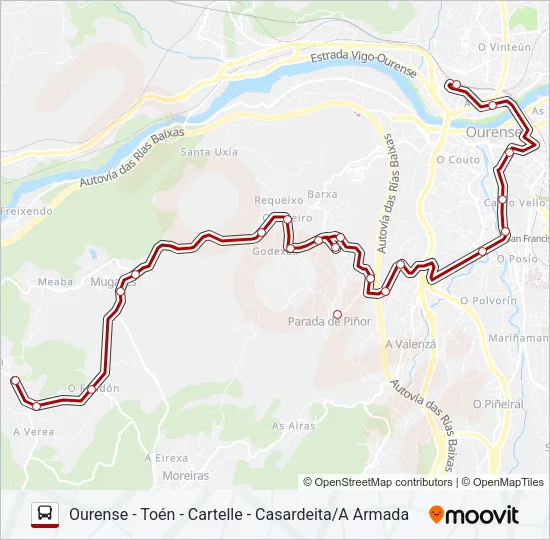 XG60503-13/66 Bus Line Map