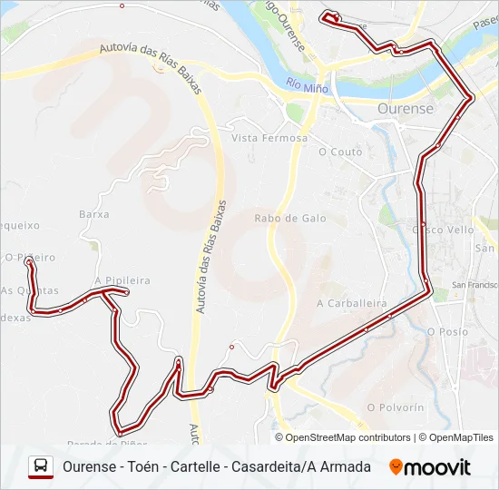 XG60503-13/66 Bus Line Map
