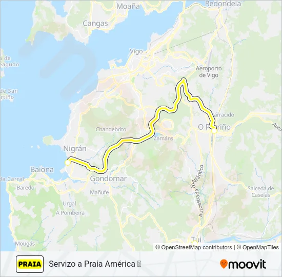 PRAIA Bus Line Map