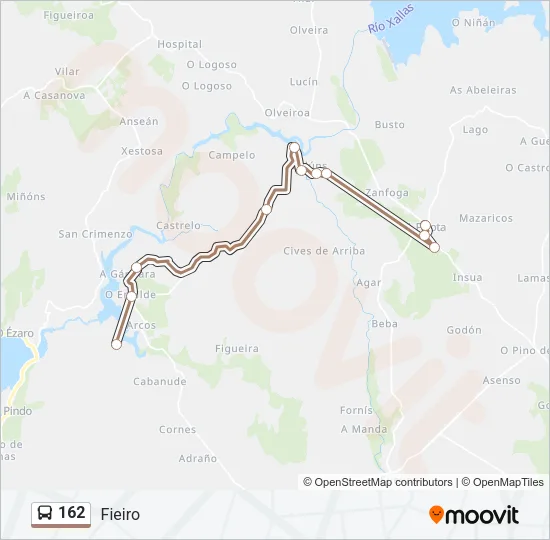 162 Bus Line Map