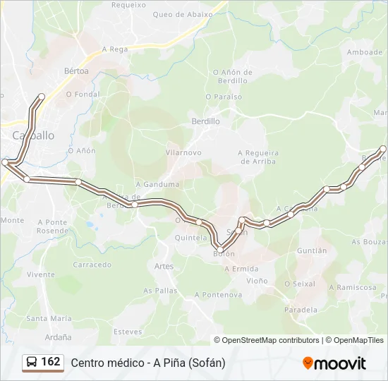 162 Bus Line Map