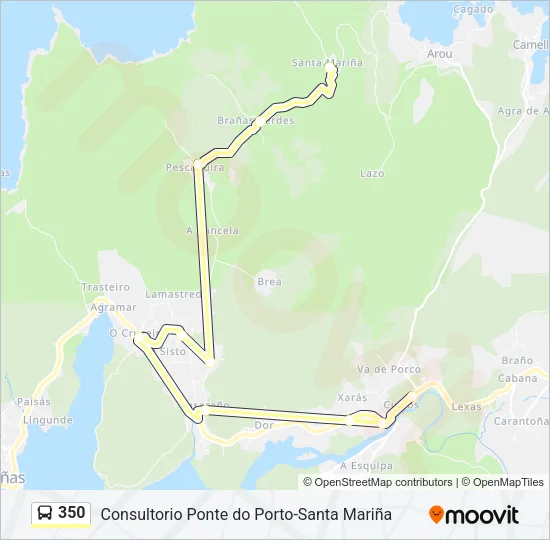 350 Bus Line Map