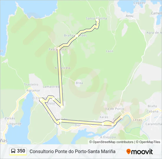 350 Bus Line Map