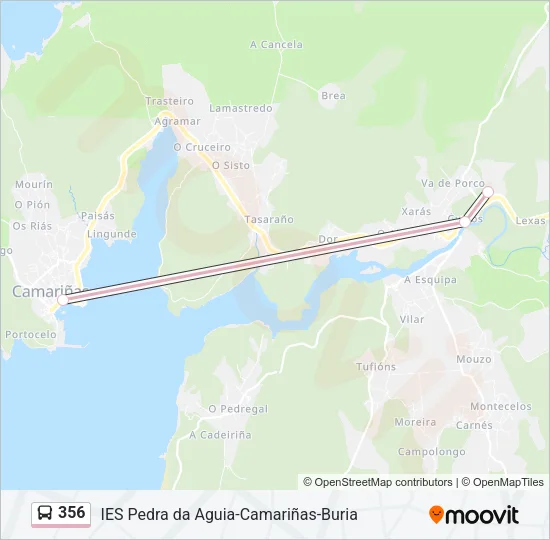 356 Bus Line Map