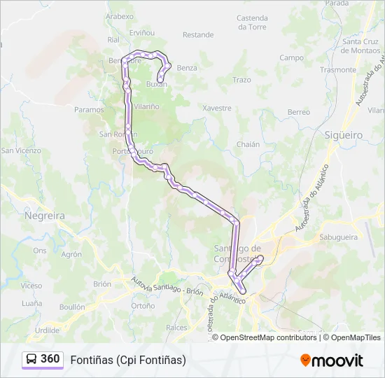 360 Bus Line Map