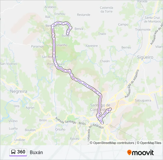 360 Bus Line Map