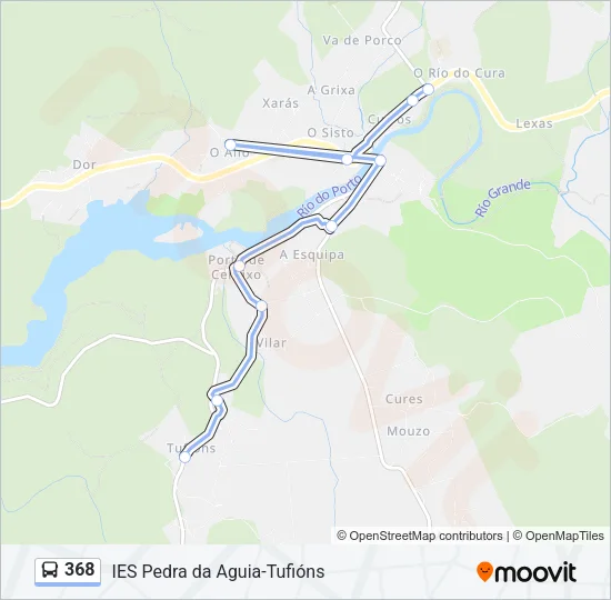 368 Bus Line Map
