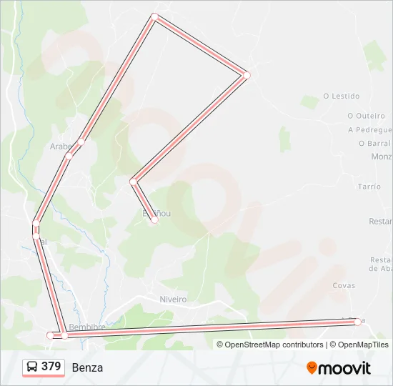 379 Bus Line Map