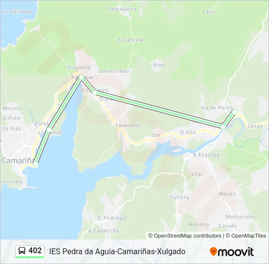 402 Bus Line Map