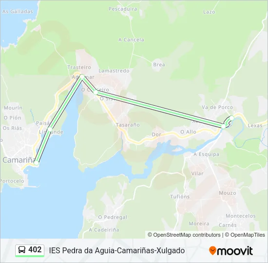 402 Bus Line Map