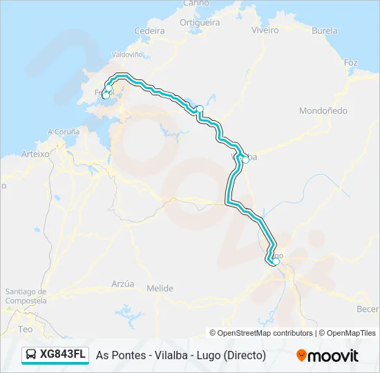 XG843FL Bus Line Map