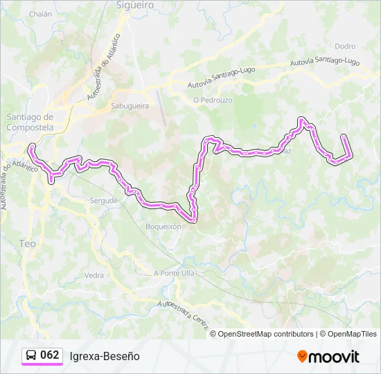 062 Bus Line Map