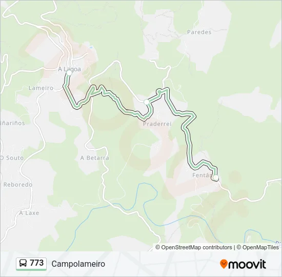 773 Bus Line Map