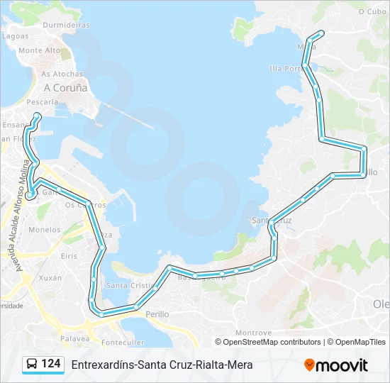 124 Bus Line Map